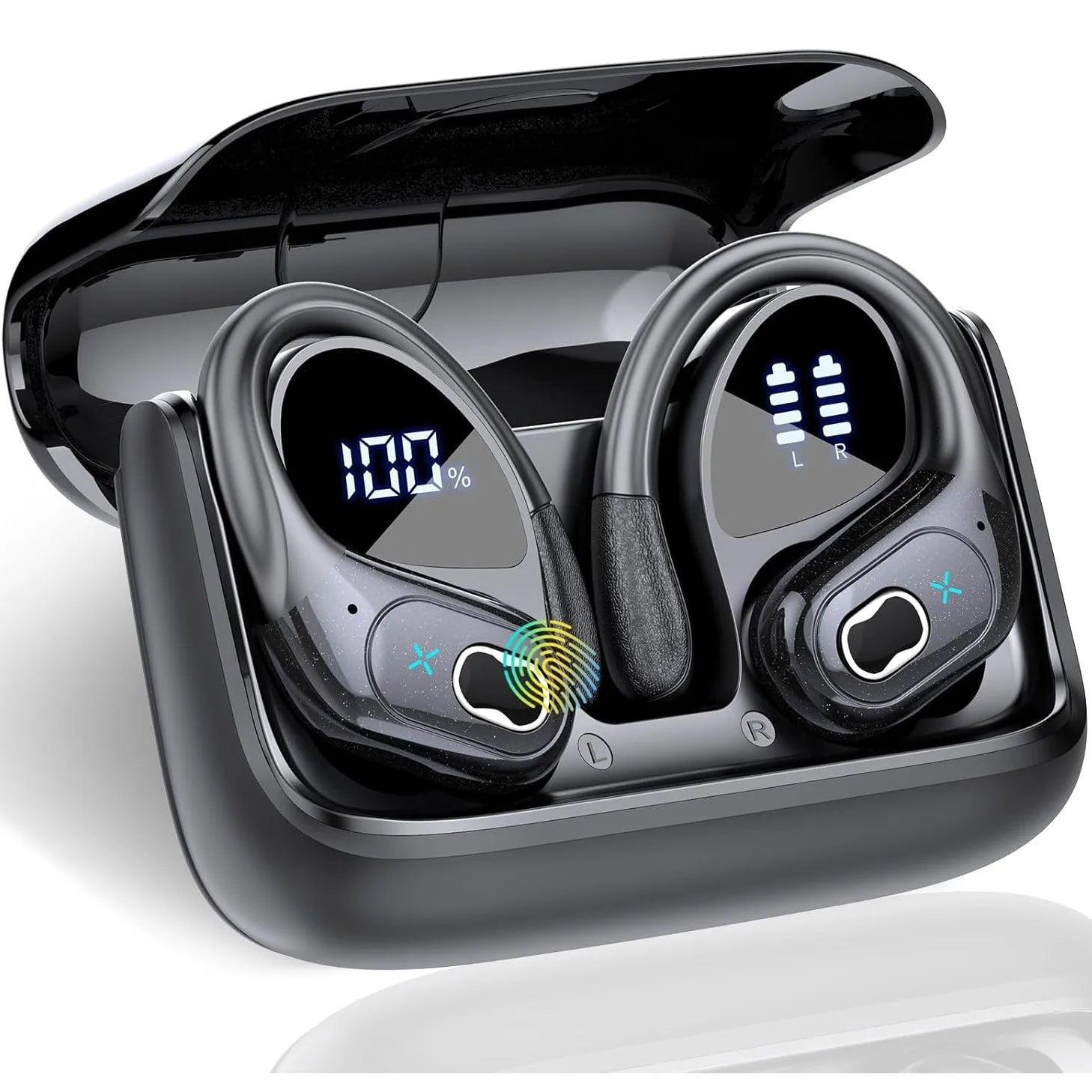 TWS Sports Earbuds Bluetooth 5.4 HIFI Bass Wireless Waterproof Headset