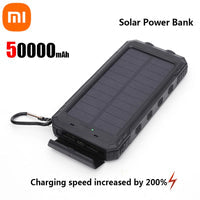 Xiaomi 200000mAh Solar Power Bank Portable Compatible with IOS Android USB-A and USB-C Fast Charging