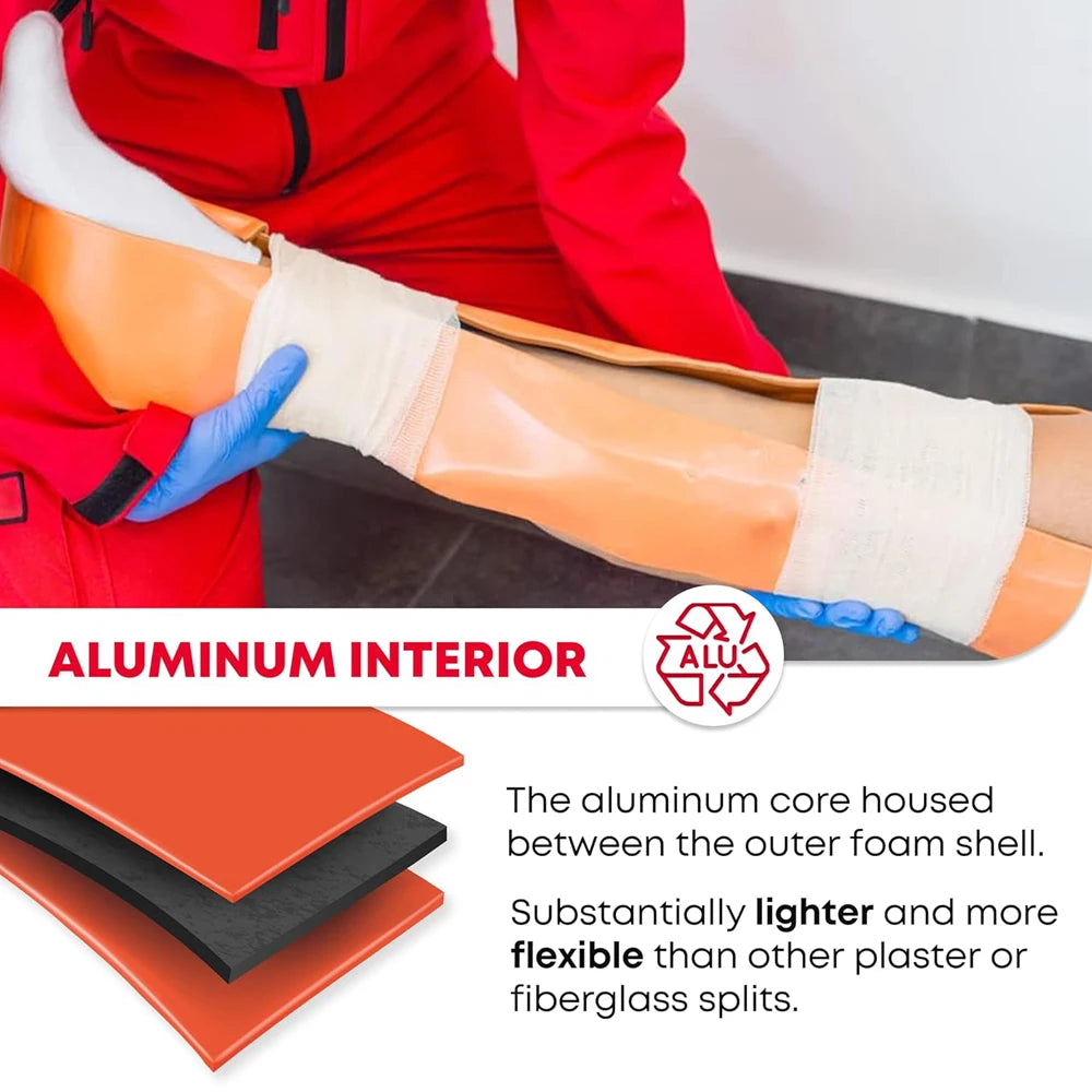 First Aid Universal Aluminum Splint Roll For Fixture Bone Emergency