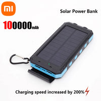 Xiaomi 200000mAh Solar Power Bank Portable Compatible with IOS Android USB-A and USB-C Fast Charging