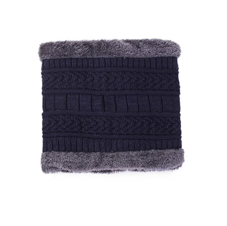2022 Winter Men Women Thick Beanie Knitted Hat Set