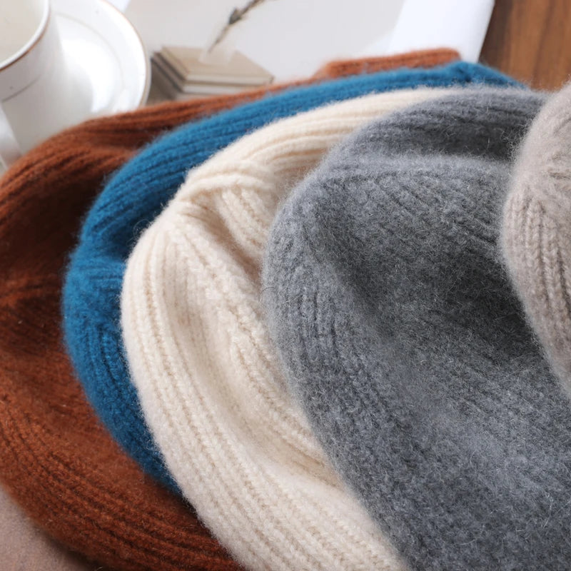 100%Merino Wool Beanies For Women&Men