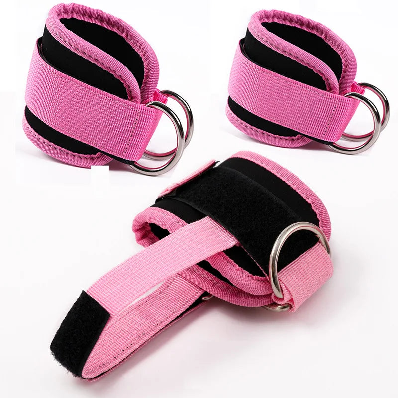 Adjustable D-Ring Support Cuffs Fitness Ankle Straps