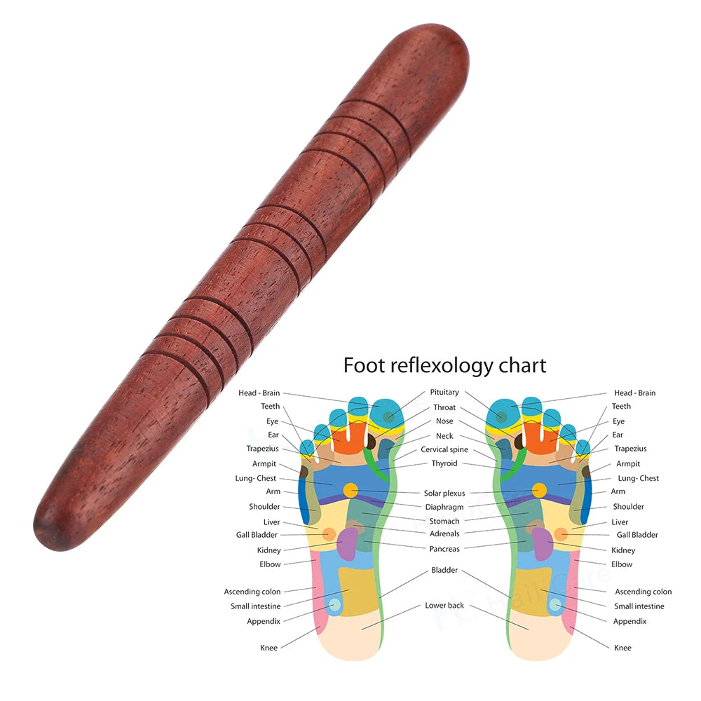 Wooden Foot Spa Physiotherapy Stick Tool