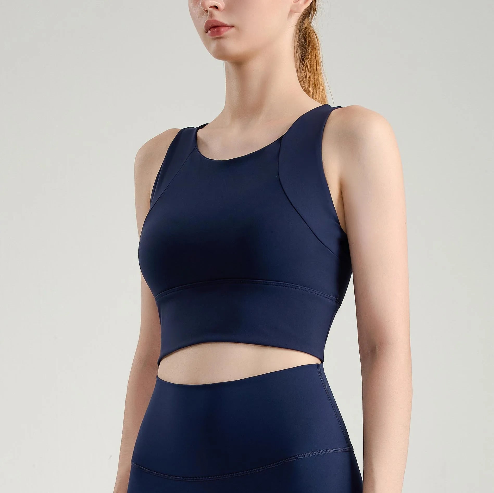 Breathable Nylon Underwear High Support Crop Top Quick Dry Sportswear