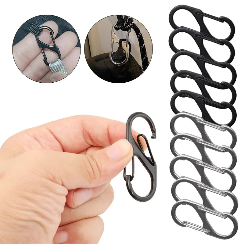 Aluminium Alloy Hiking Carabiner Clip Keychain