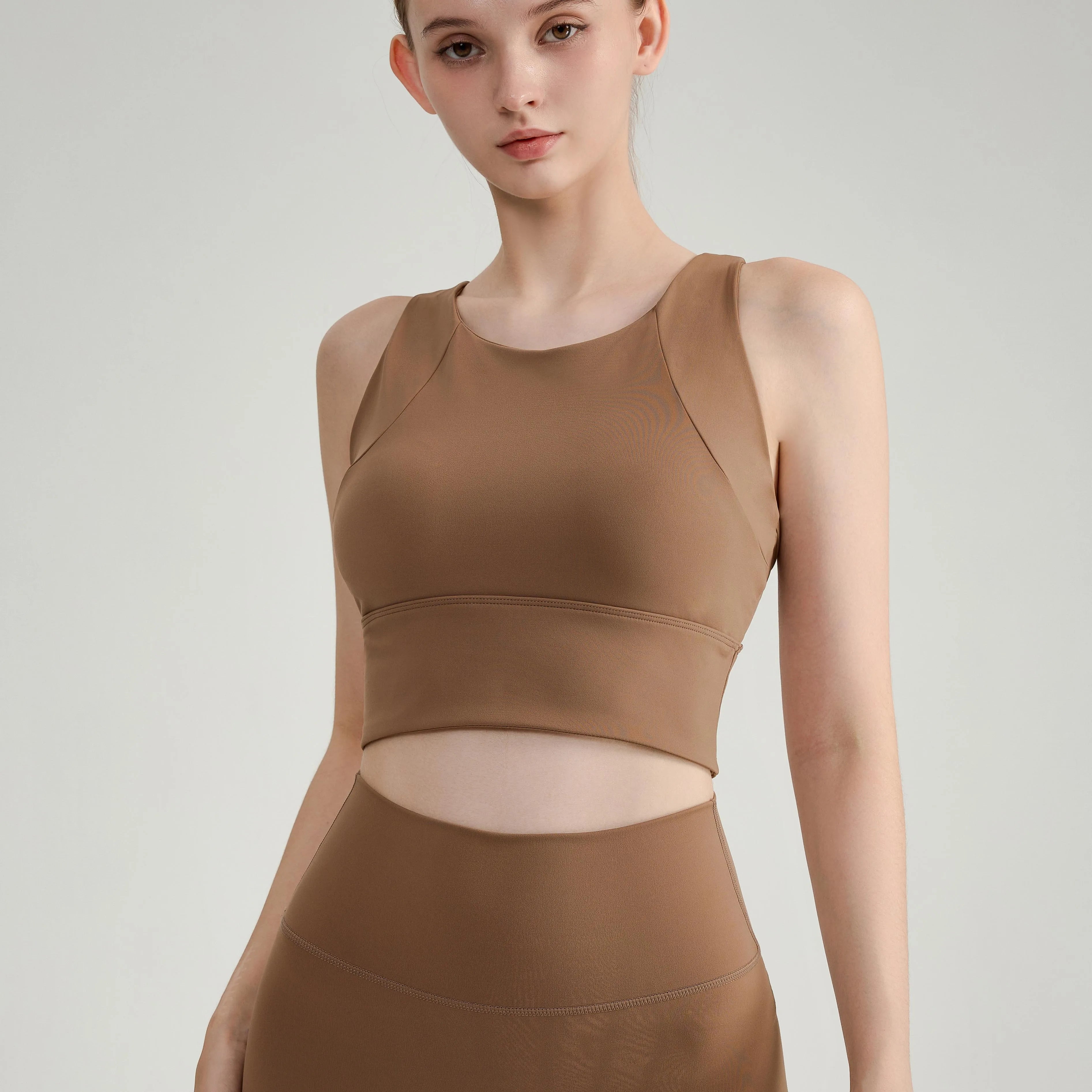 Breathable Nylon Underwear High Support Crop Top Quick Dry Sportswear