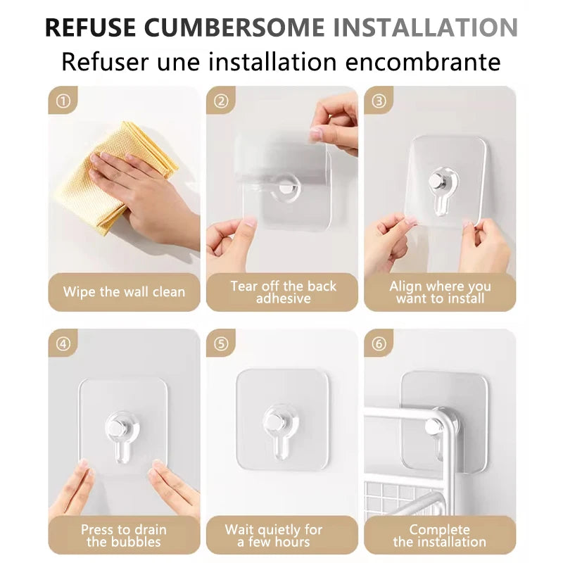 Transparent Adhesive Wall Hook