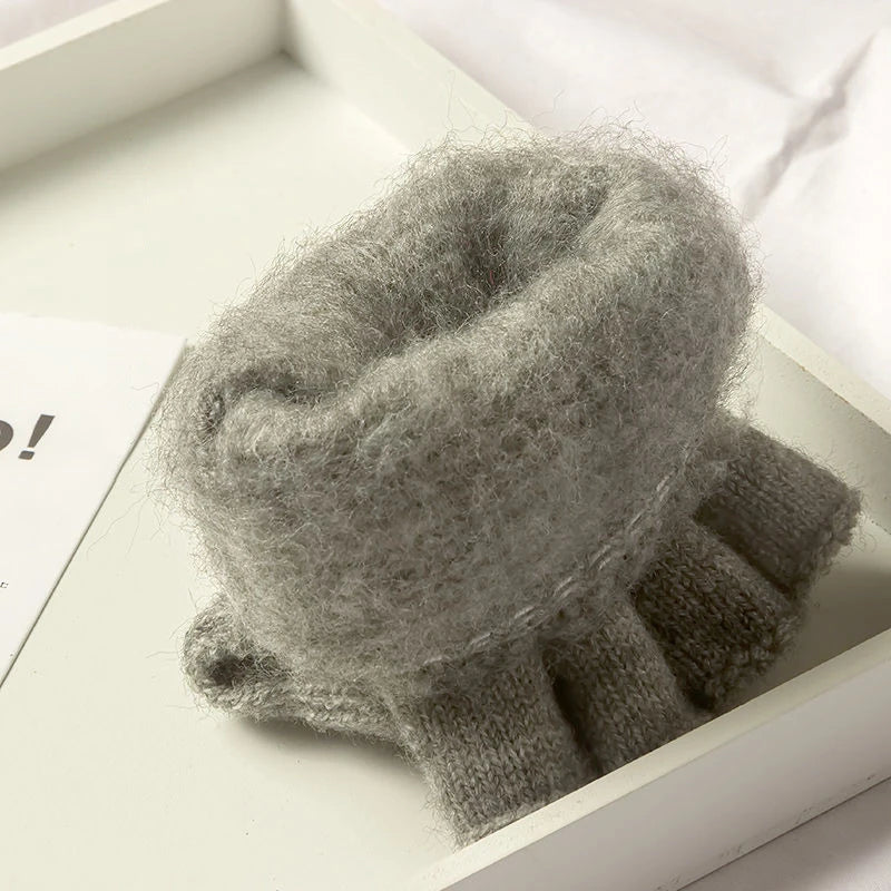 Knitted Fingerless Men Women Gloves