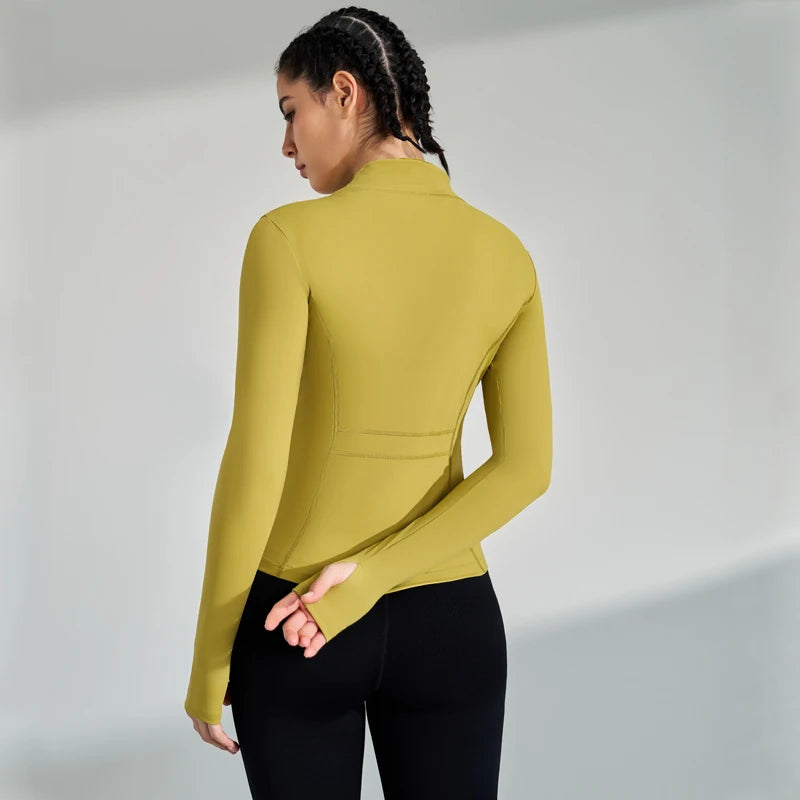 Fitness Stretchy Tight Long Sleeve Running Jacket