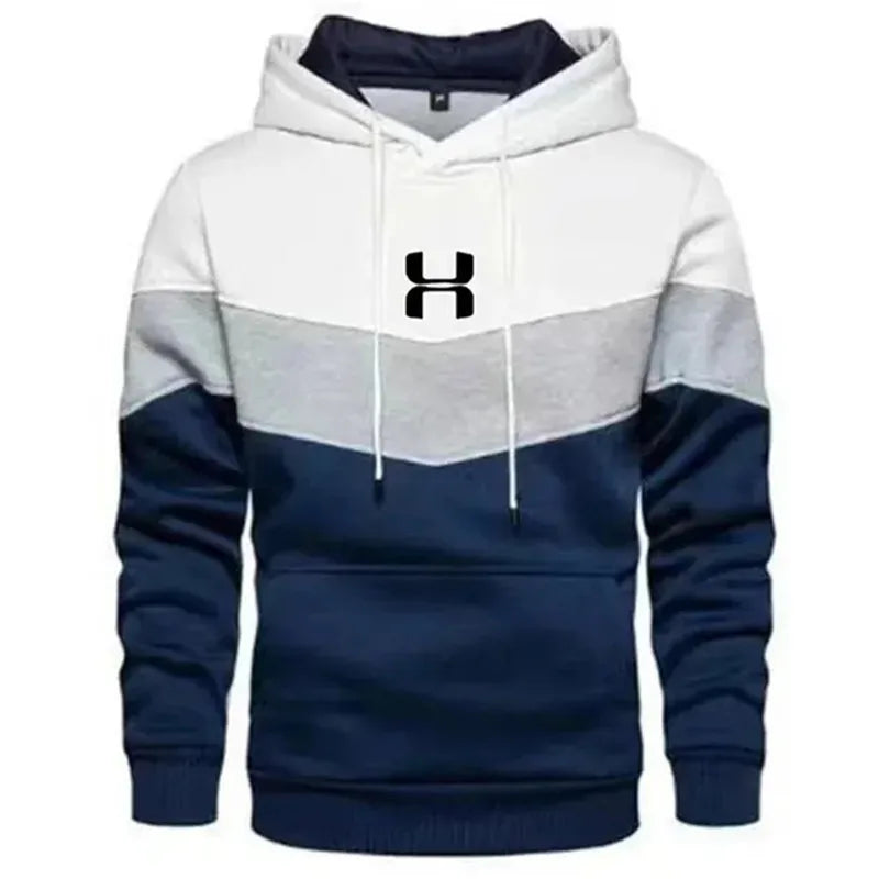 Autumn and winter men's printed three tone sportswear