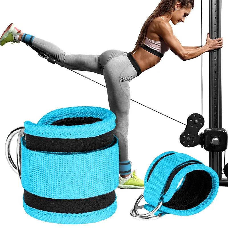 Adjustable D-Ring Support Cuffs Fitness Ankle Straps