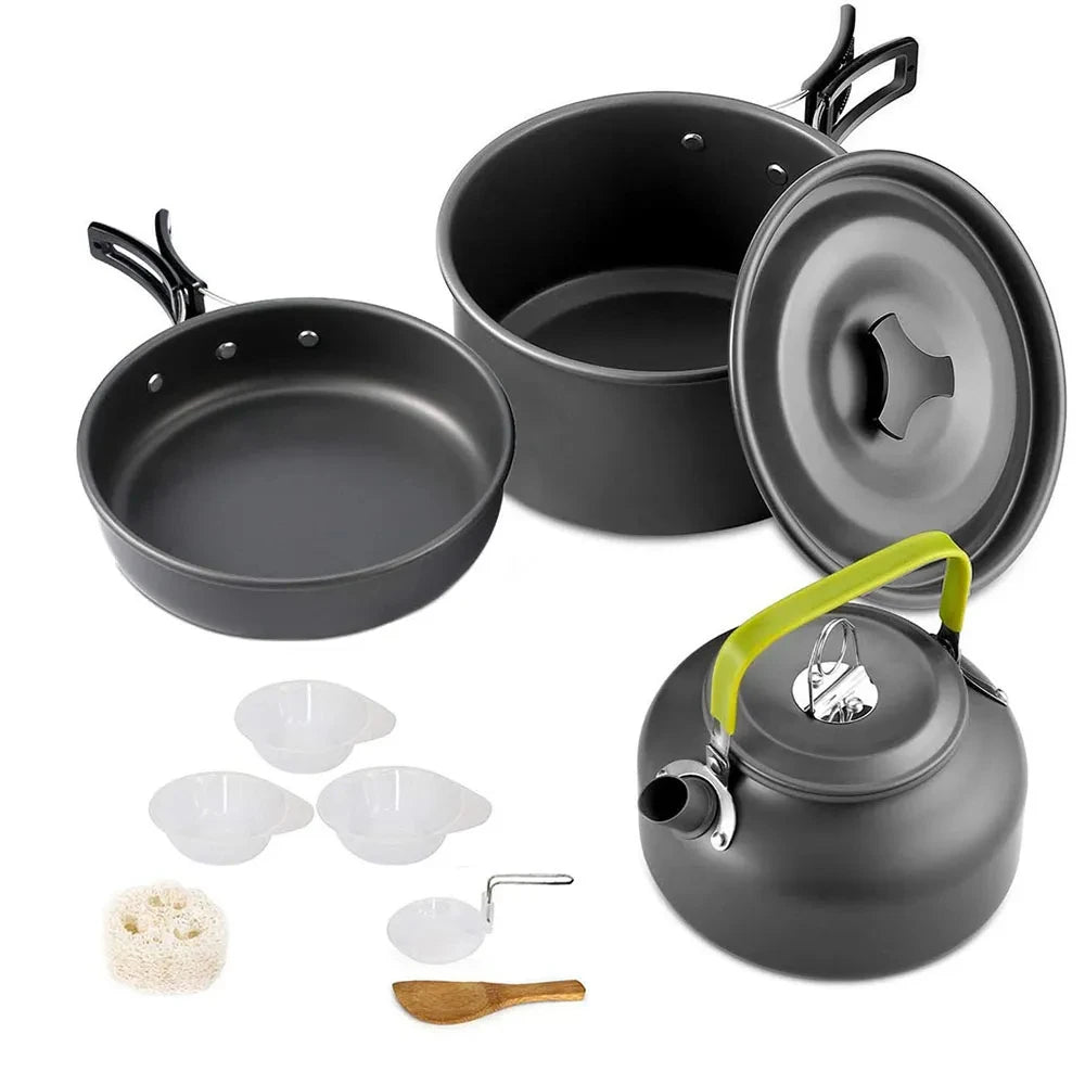 Camping Cooking Travel Outdoor Picnic Set For 2-3 Peaple
