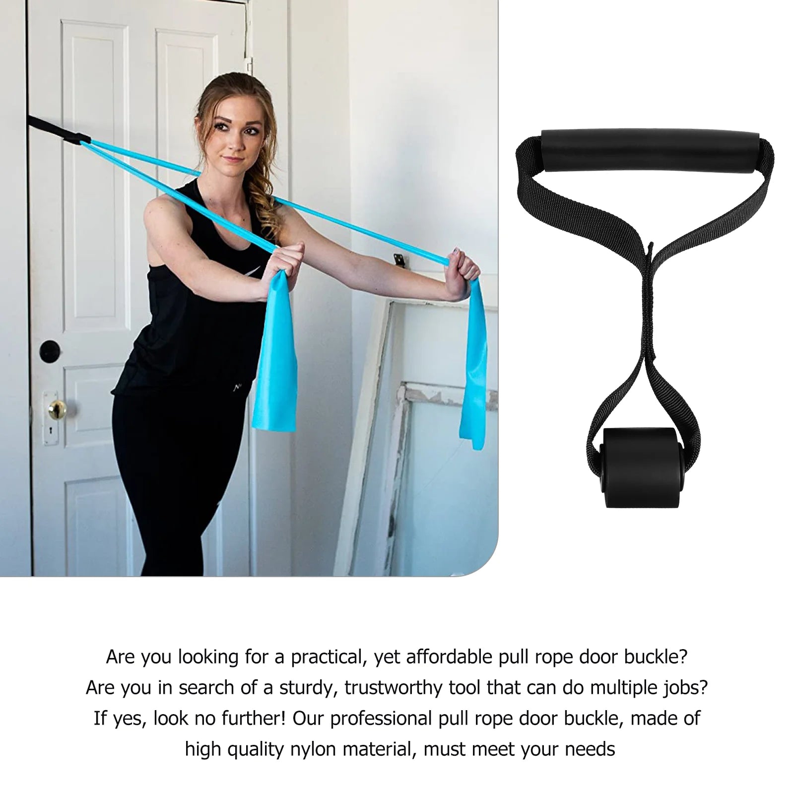 Pull Cord Door Buckle for Rope Fitness Equipment