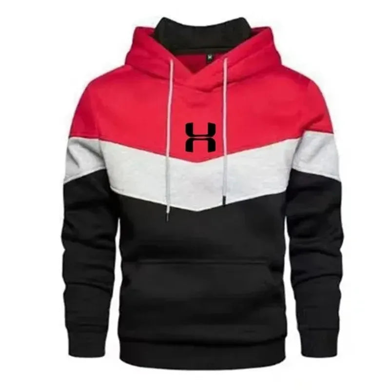 Autumn and winter men's printed three tone sportswear