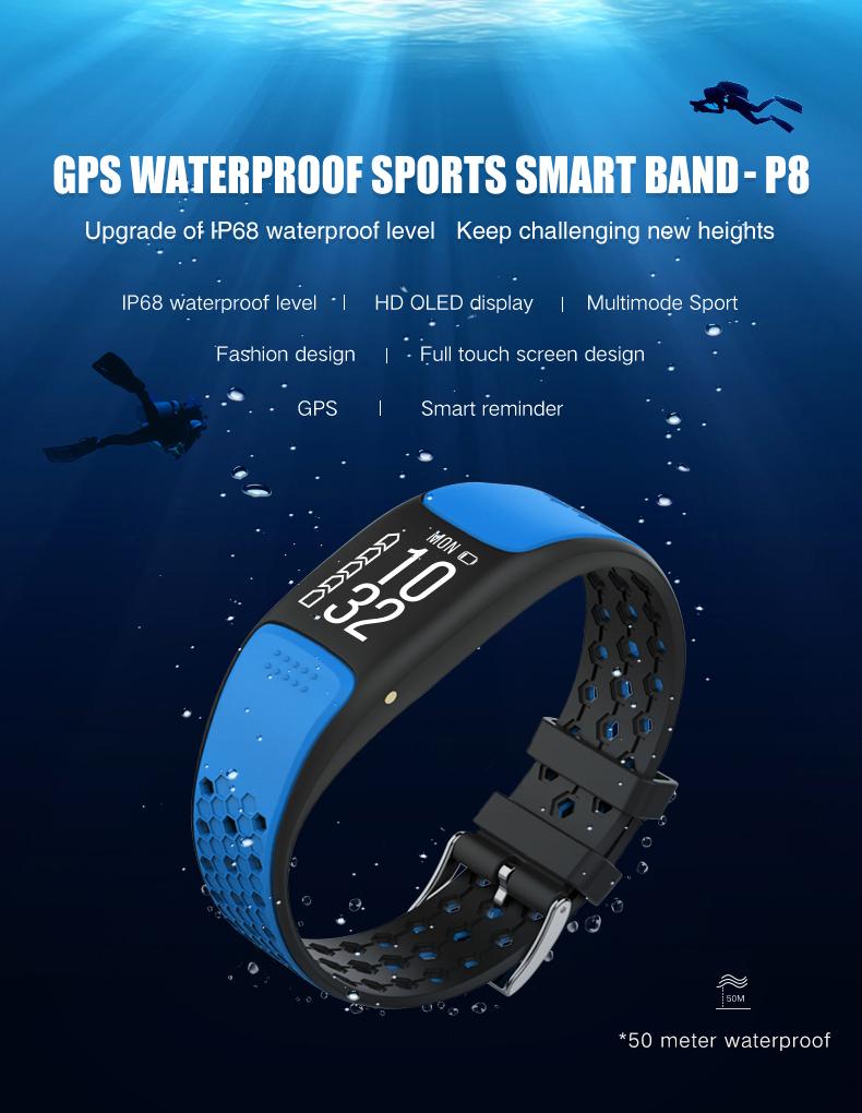 Smart Fit Sporty Fitness Tracker and Waterproof Watch