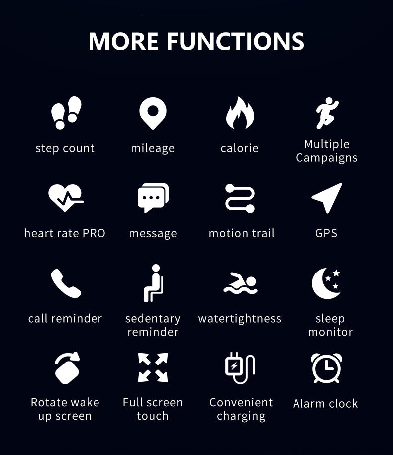 Smart Fit Sporty Fitness Tracker and Waterproof Watch