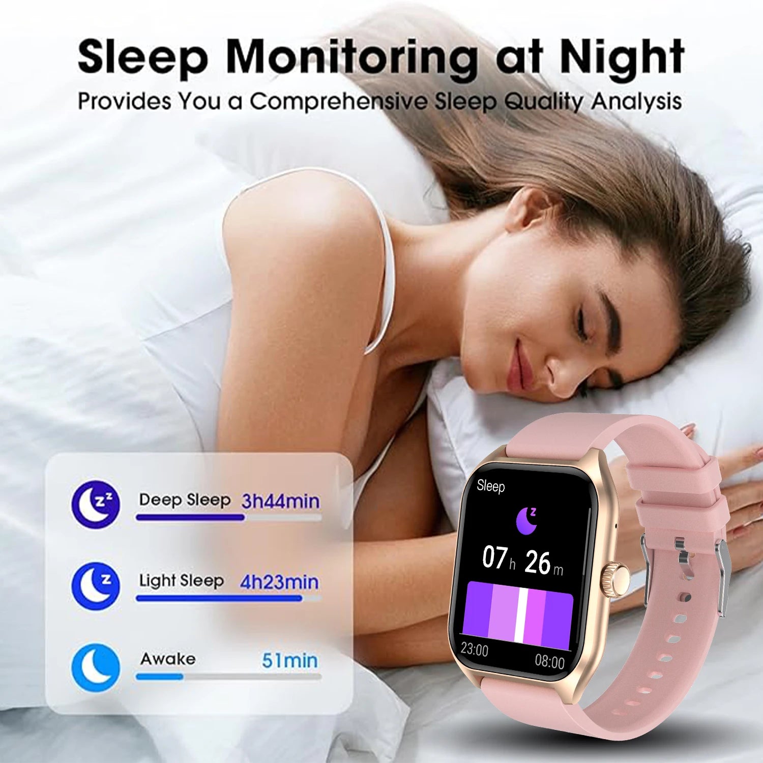 AI Voice Assistant Smart Watch for Men Women